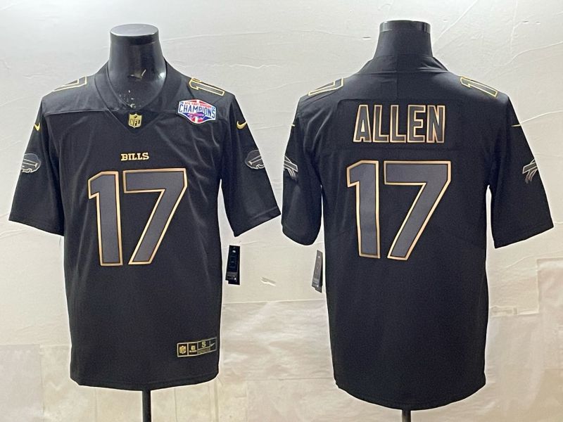 Men 2025 Buffalo Bills #17 Allen black gold  Nike Limited NFL Jersey 01->indianapolis colts->NFL Jersey